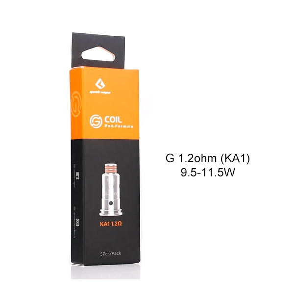 [Global-CN02] Geekvape G Coil for Aegis Pod Kit,Wenax Stylus Kit,Wenax C1 Kit / G18 Kit / Wenax S-C Kit/AP2 Pod / SIREN G MTL Tank (5pcs/pack)-CigBest
