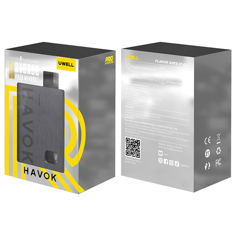 [Global-CN02] Uwell Havok R Pod System Kit 950mAh 3ml-CigBest