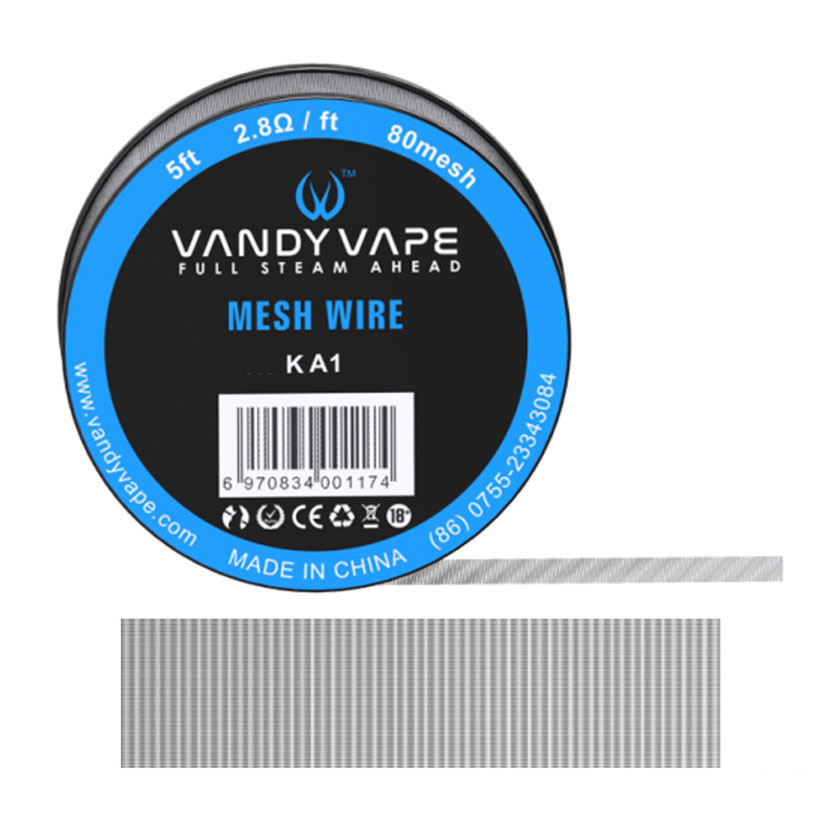 [Global-CN02][Pre-order] 5ft Vandy vape Kanthal Mesh Wire 80mesh-CigBest