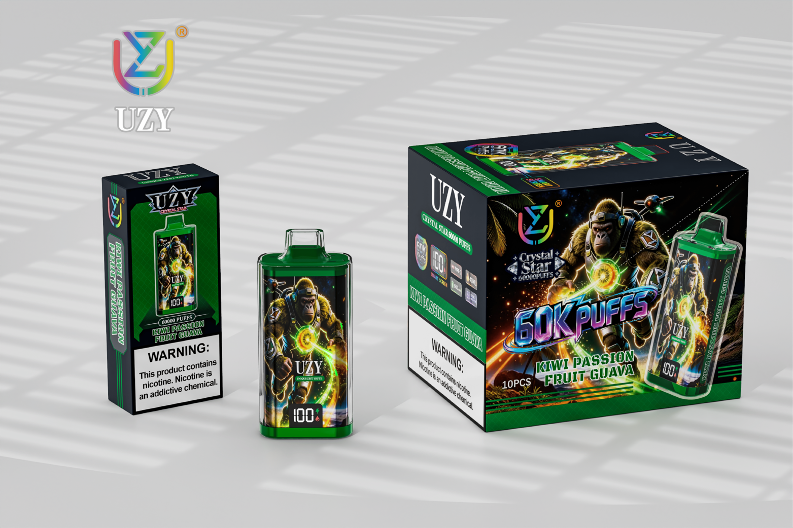 [Europe-DE01] UZY Crystal Star 60000 Kit kit 40ml