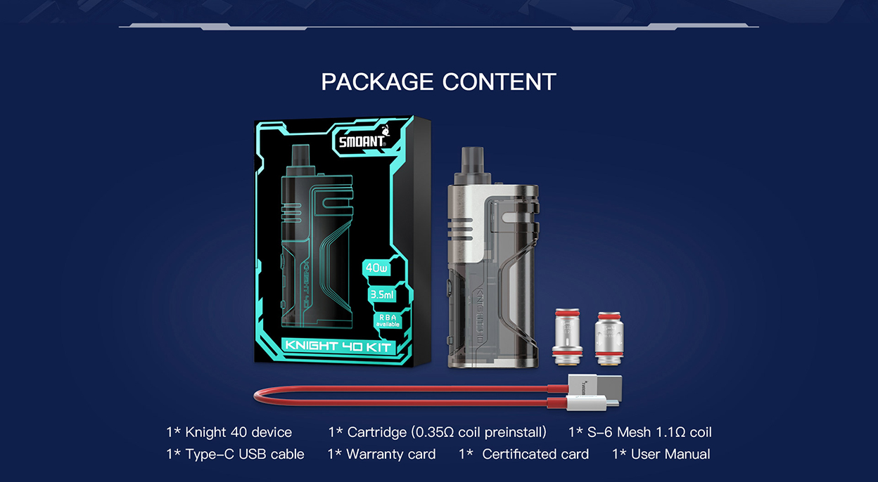 Smoant Knight 40 Bausatz