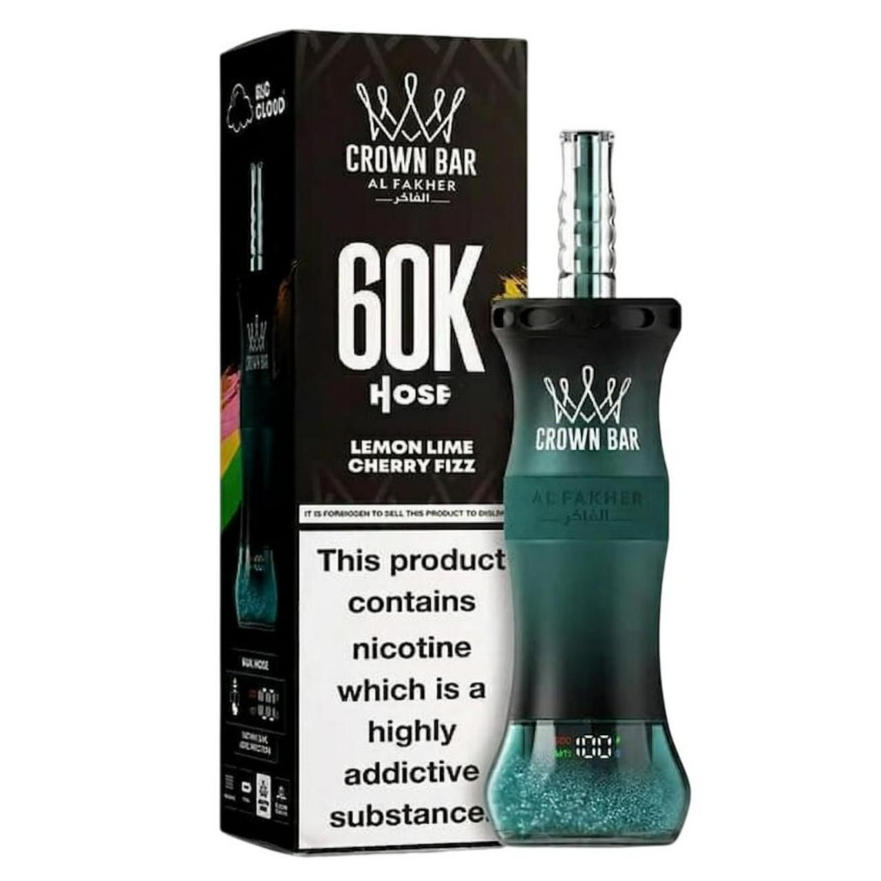 [Europe-DE01] Al Fakher Crown Bar Shisha Hookah E-Hose X 60K Kit 50ml