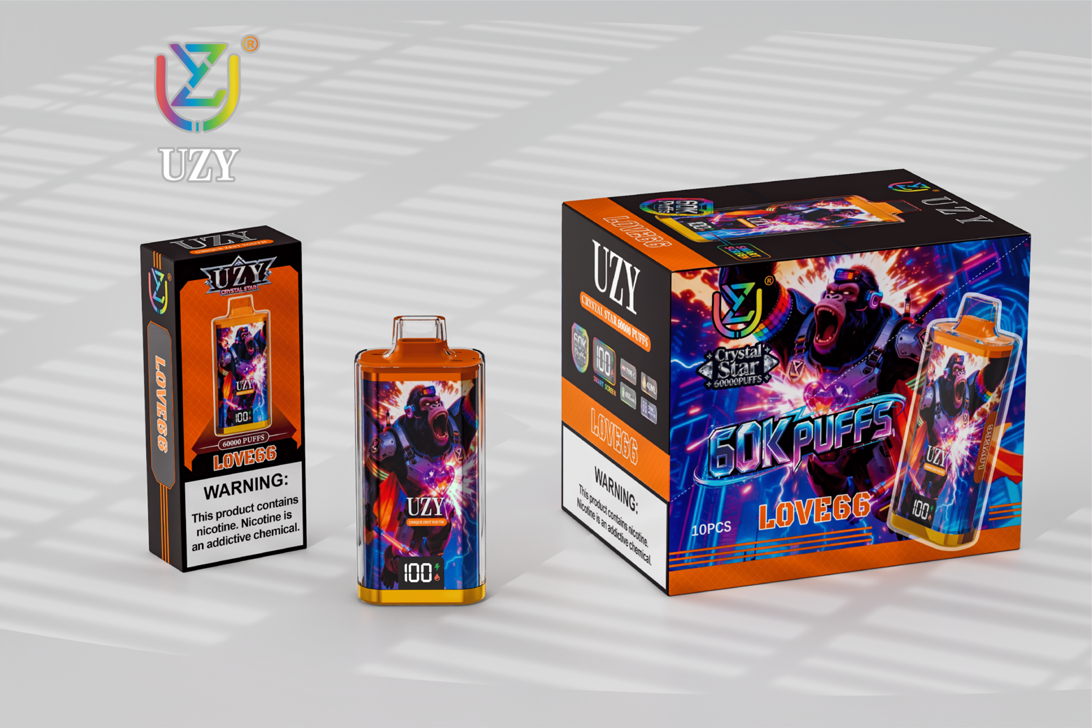 [Europe-DE01] UZY Crystal Star 60000 Kit kit 40ml