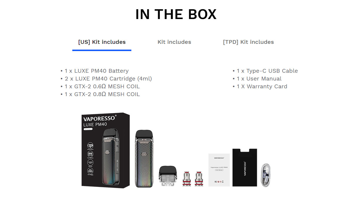 Kit Vaporesso Luxe PM40
