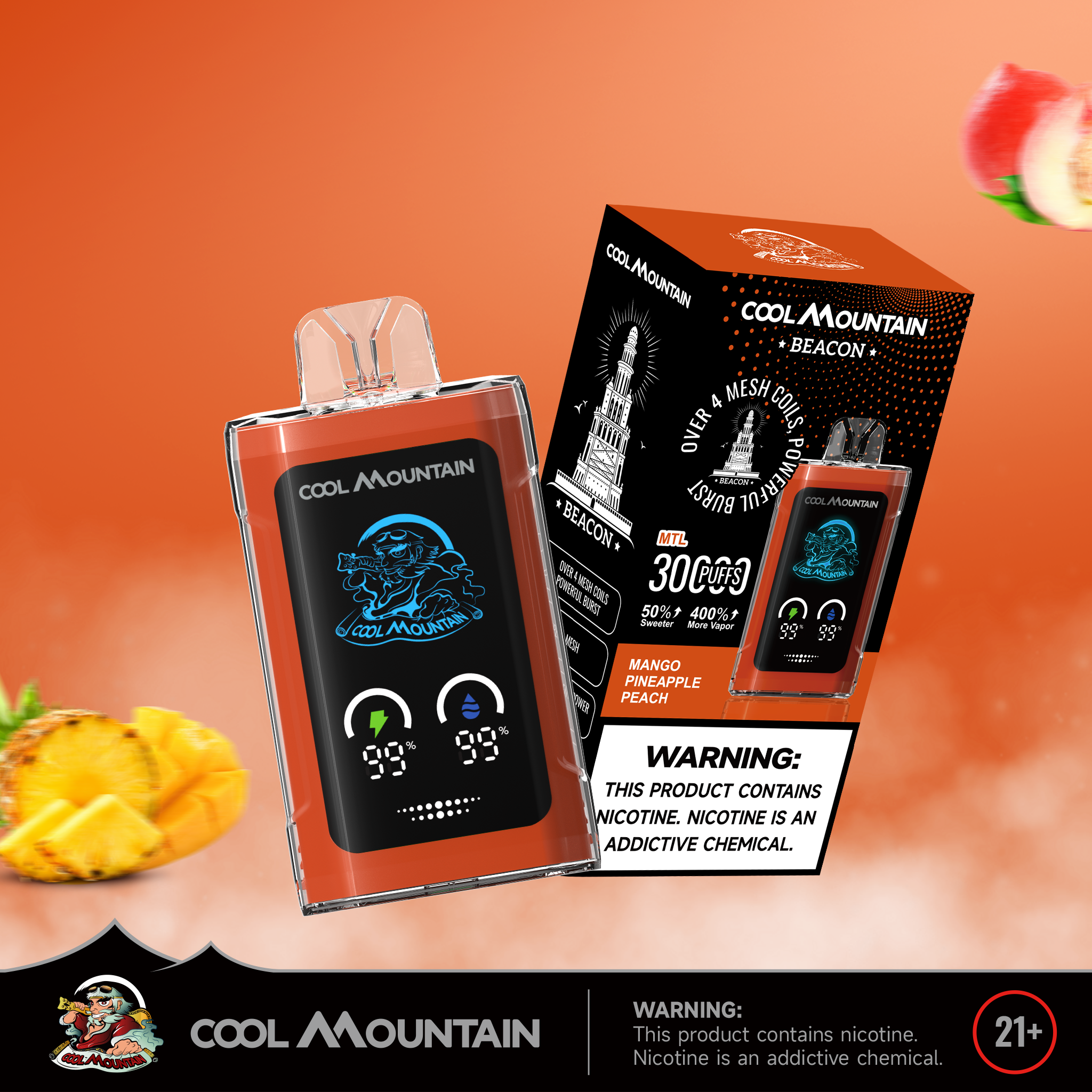 [Copy][Europe-PL01] Cold Mountain Beacon 30K Kit Shisha Big Cloud 35ml
