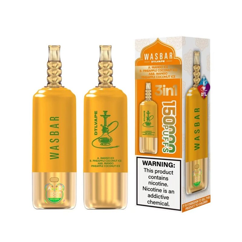 [Europe-DE01] WASBAR 3-in-1 DTL Shisha Hookah 150K 150000 Kit 60ml