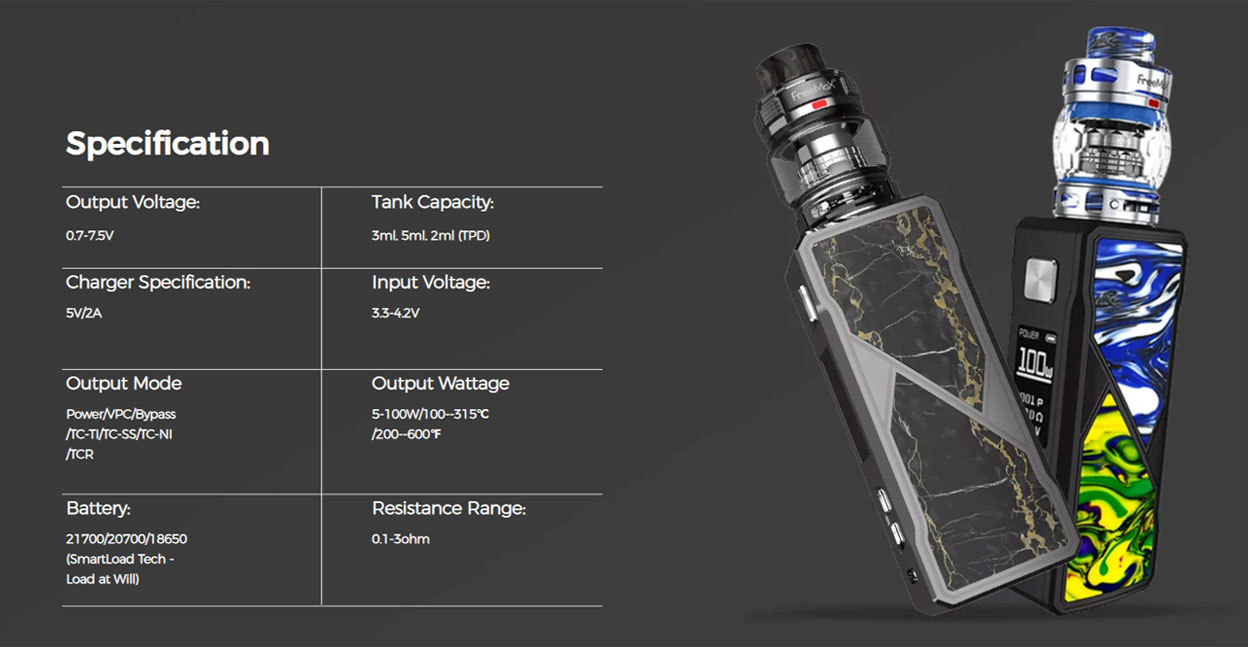 Freemax Maxus 100W Metall-Kit