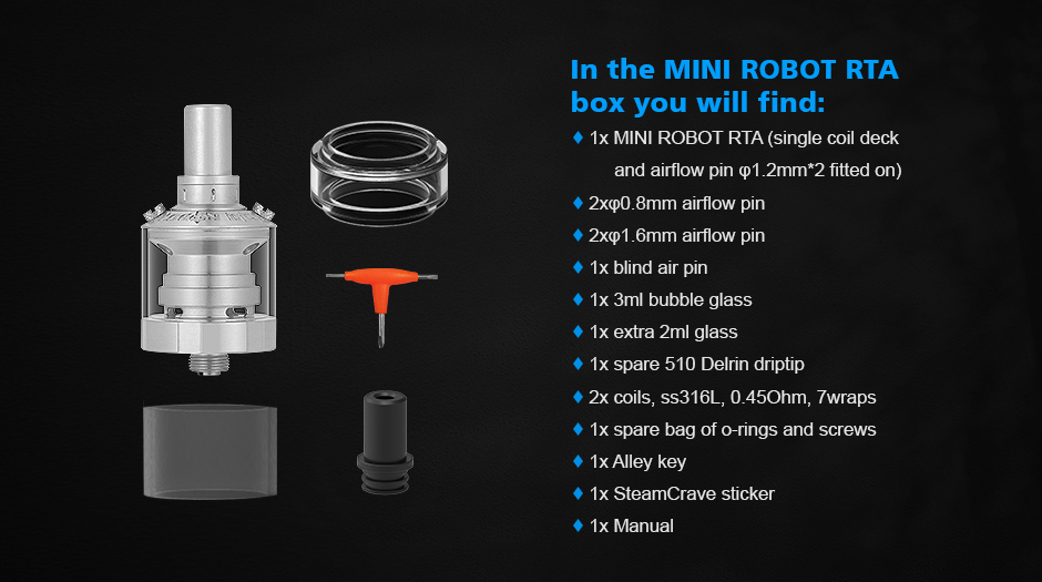 Mini Robot RTA Steam Crave