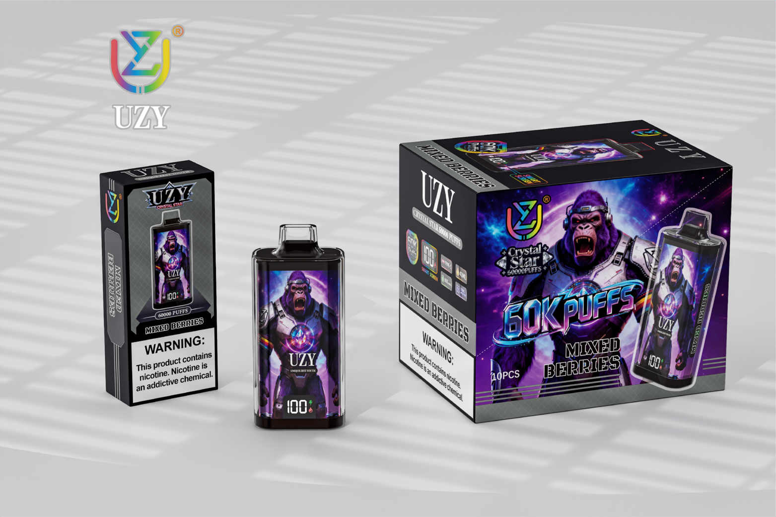 [Europe-DE01] UZY Crystal Star 60000 Kit kit 40ml