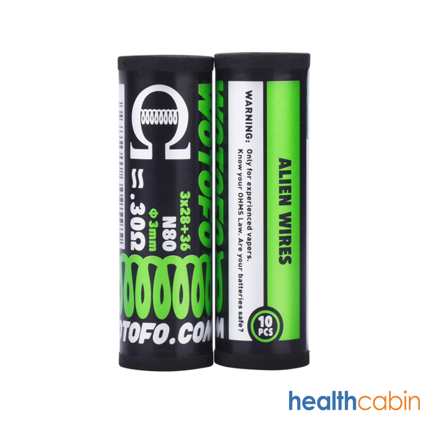 [Global-CN02] Wotofo Ni80 Alien Prebuilt Coil 10pcs-CigBest