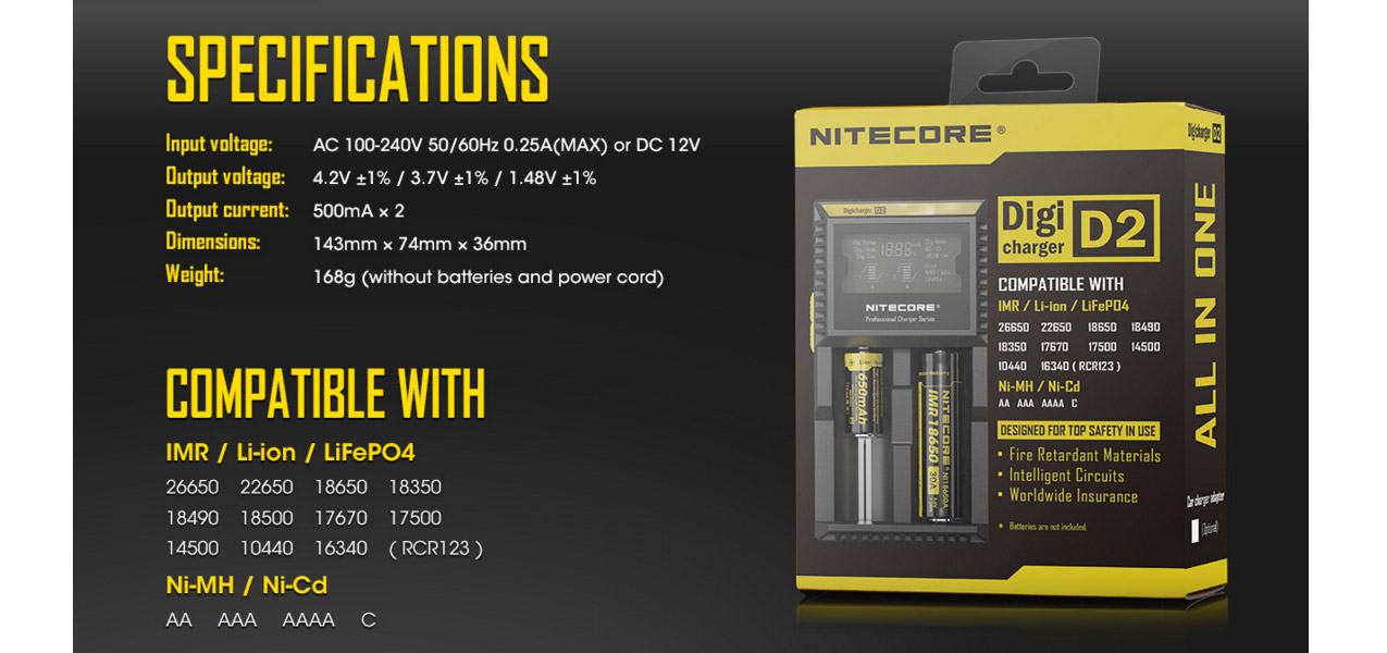 Nitecore Digicharger D2