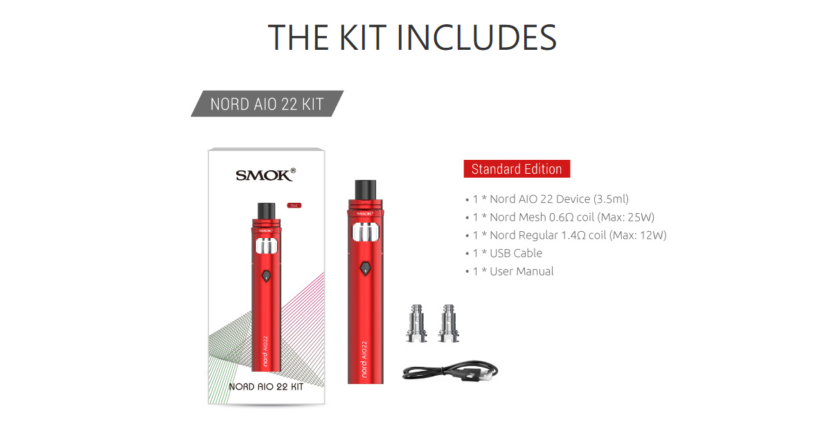 Kit Smok Nord AIO 22