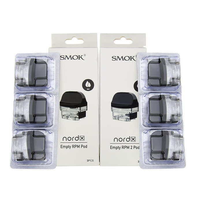 [Global-CN02] Smok Nord X Empty Pod Cartridge 6ml (3pcs/pack)-CigBest