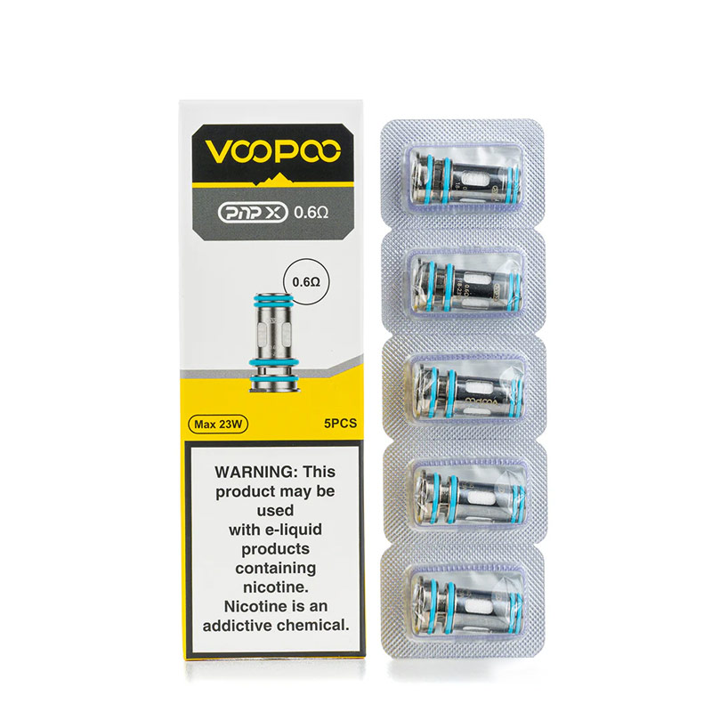 Voopoo PnP X Replacement Coil for Argus Pro 2 Kit / Drag 5 Kit / Uforce-X  Tank / Doric 60 Pro / Drag S2/ Drag X2 / Vinci Spark100 Kit/ UFORCE-X Nano  Tank (5pcs/pack)