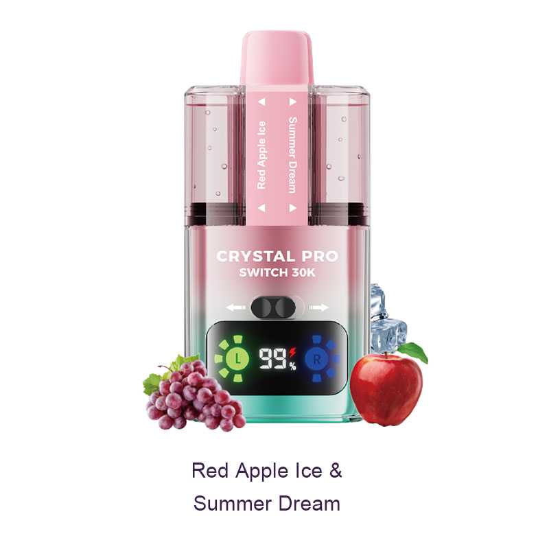 SUONON & Crystal Pro Switch 30K Dual Flavours Disposable Vape Kit 850mAh 22ml SUONON & Crystal Pro Switch 30K Dual Flavours Disposable Vape Kit 850mAh 22ml