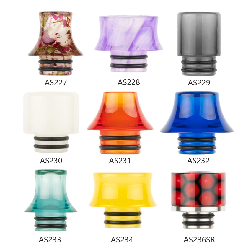 [Global-CN02] Reewape Resin 510 Drip Tip Random Color (10pcs/pack)-CigBest