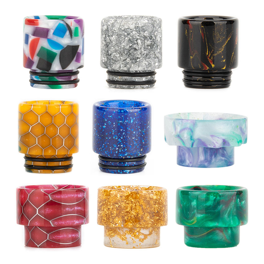 [Global-CN02] Reewape Resin 810 Drip Tip Random Color (10pcs/pack)-CigBest