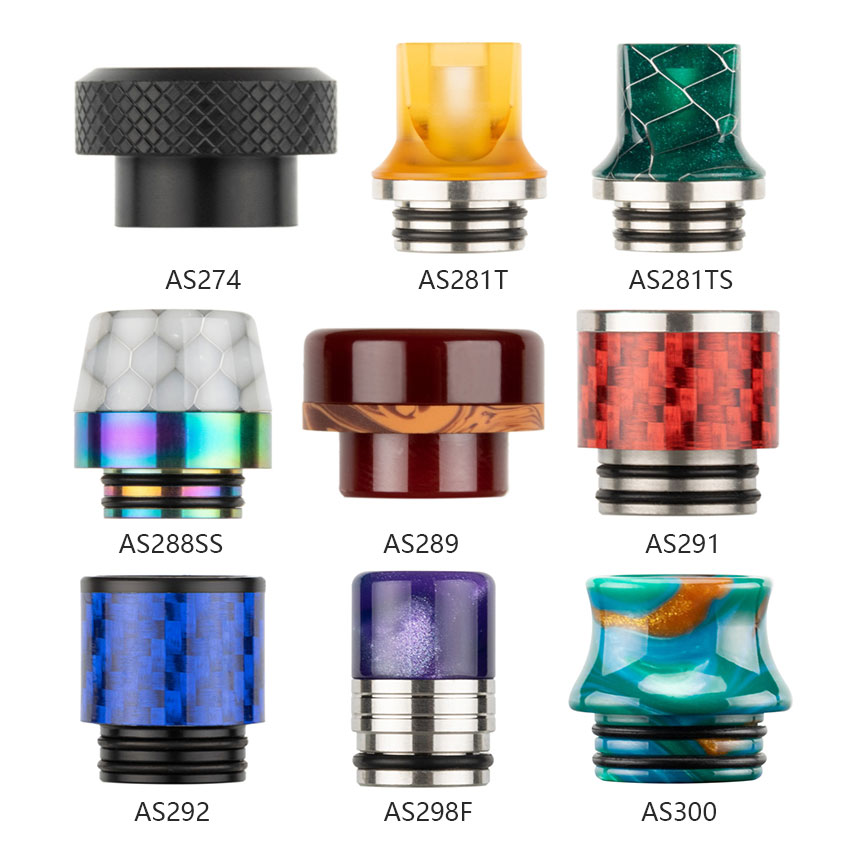 [Global-CN02] Reewape Resin 810 Drip Tip Random Color (10pcs/pack)-CigBest