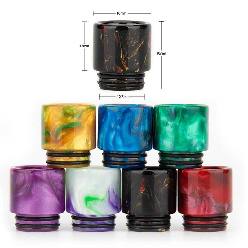 [Global-CN02] Reewape Resin 810 Drip Tip Random Color (10pcs/pack)-CigBest