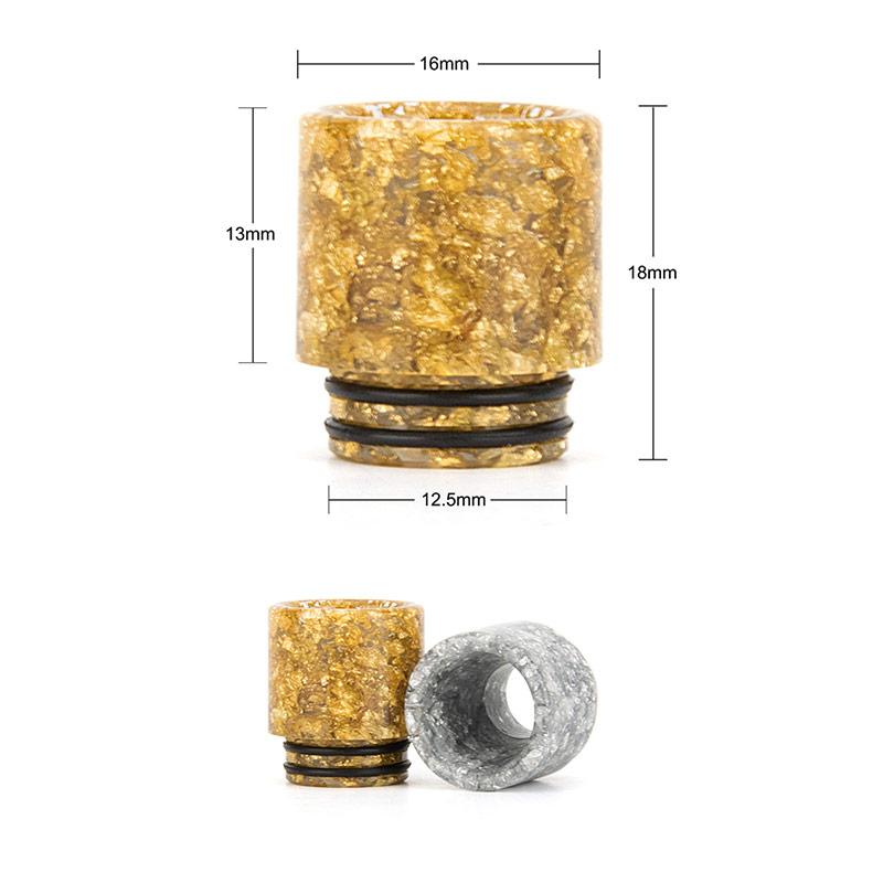 [Global-CN02] Reewape Resin 810 Drip Tip Random Color (10pcs/pack)-CigBest