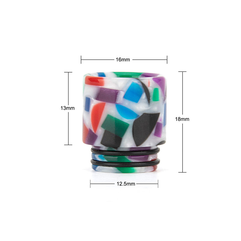 [Global-CN02] Reewape Resin 810 Drip Tip Random Color (10pcs/pack)-CigBest