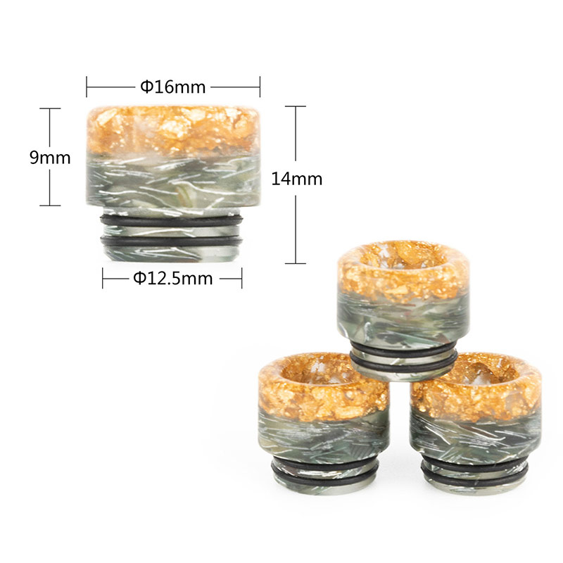 [Global-CN02] Reewape Resin 810 Drip Tip Random Color (10pcs/pack)-CigBest