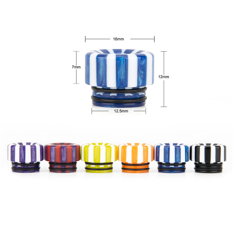 [Global-CN02] Reewape Resin 810 Drip Tip Random Color (10pcs/pack)-CigBest