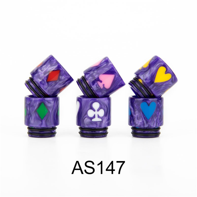 [Global-CN02] Reewape Resin 810 Drip Tip Random Color (10pcs/pack)-CigBest