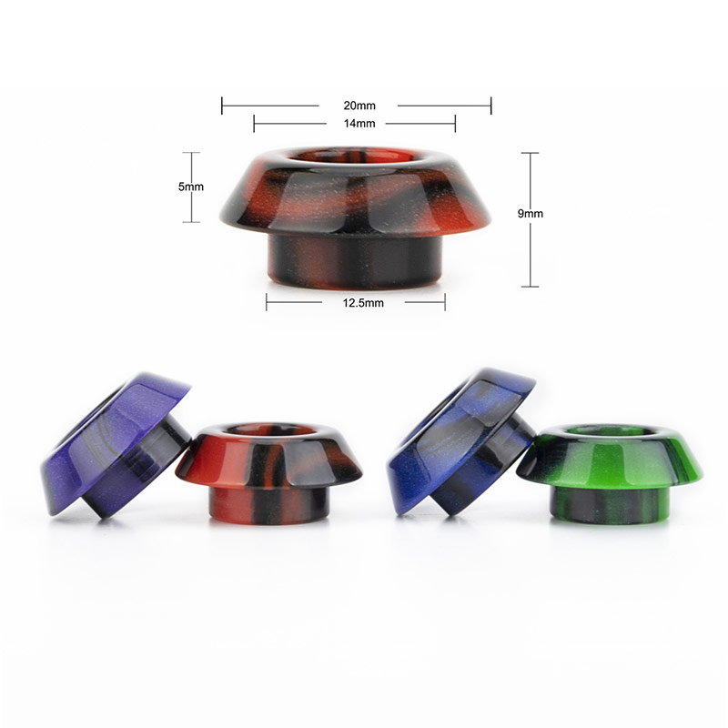 [Global-CN02] Reewape Resin 810 Drip Tip Random Color (10pcs/pack)-CigBest