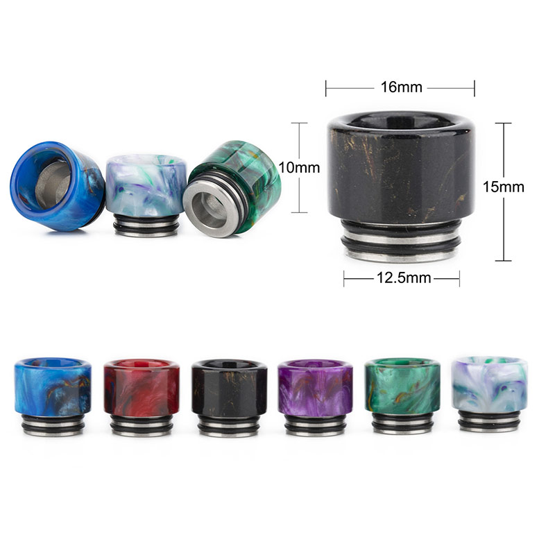 [Global-CN02] Reewape Resin 810 Drip Tip Random Color (10pcs/pack)-CigBest