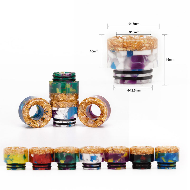 [Global-CN02] Reewape Resin 810 Drip Tip Random Color (10pcs/pack)-CigBest