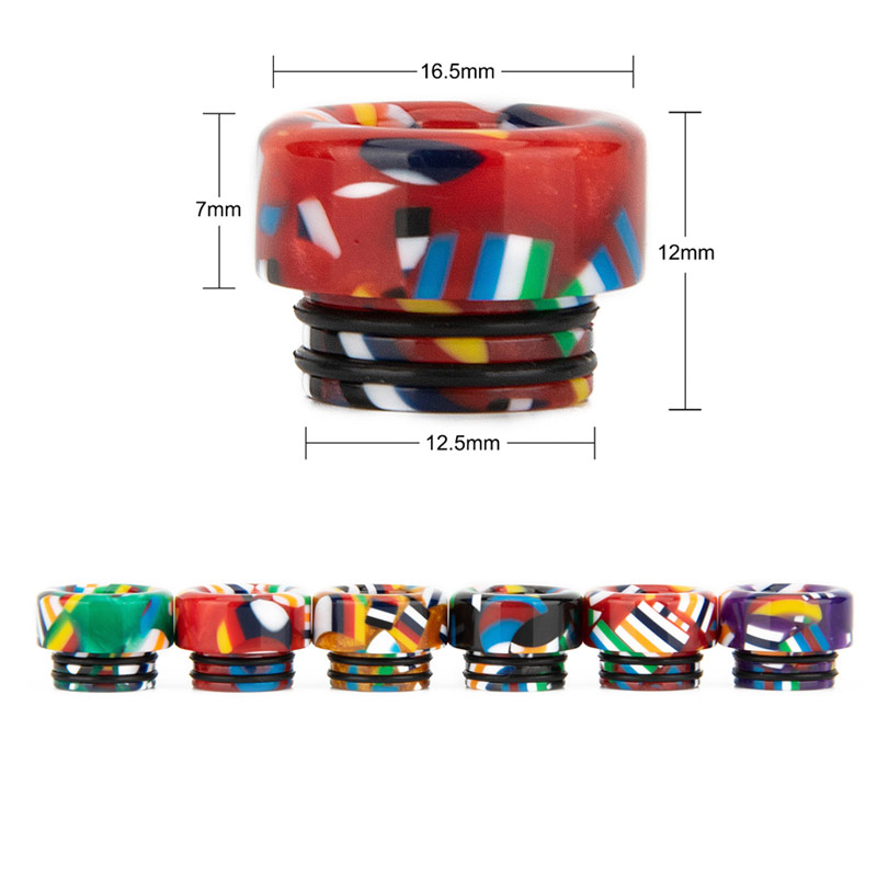 [Global-CN02] Reewape Resin 810 Drip Tip Random Color (10pcs/pack)-CigBest
