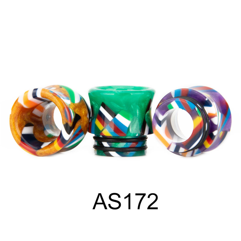 [Global-CN02] Reewape Resin 810 Drip Tip Random Color (10pcs/pack)-CigBest