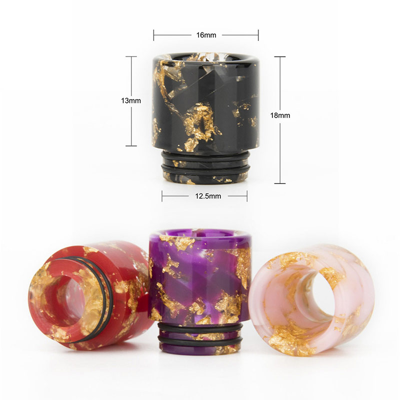 [Global-CN02] Reewape Resin 810 Drip Tip Random Color (10pcs/pack)-CigBest