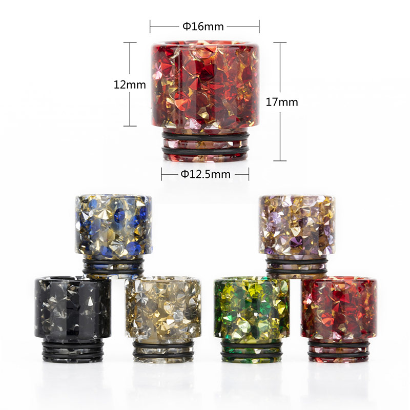 [Global-CN02] Reewape Resin 810 Drip Tip Random Color (10pcs/pack)-CigBest