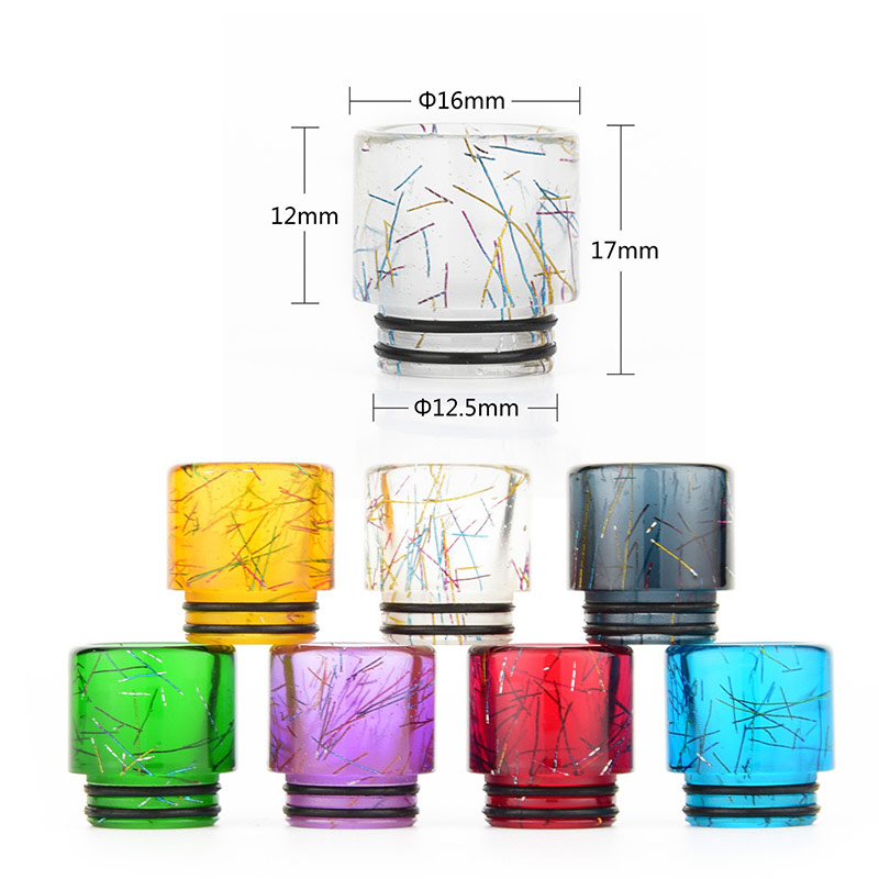 [Global-CN02] Reewape Resin 810 Drip Tip Random Color (10pcs/pack)-CigBest