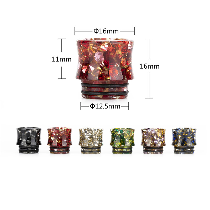 [Global-CN02] Reewape Resin 810 Drip Tip Random Color (10pcs/pack)-CigBest