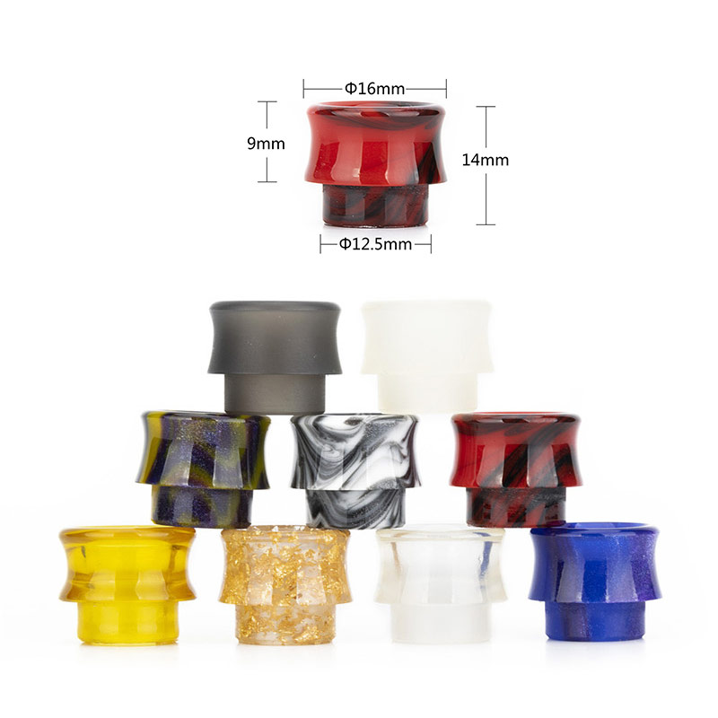 [Global-CN02] Reewape Resin 810 Drip Tip Random Color (10pcs/pack)-CigBest