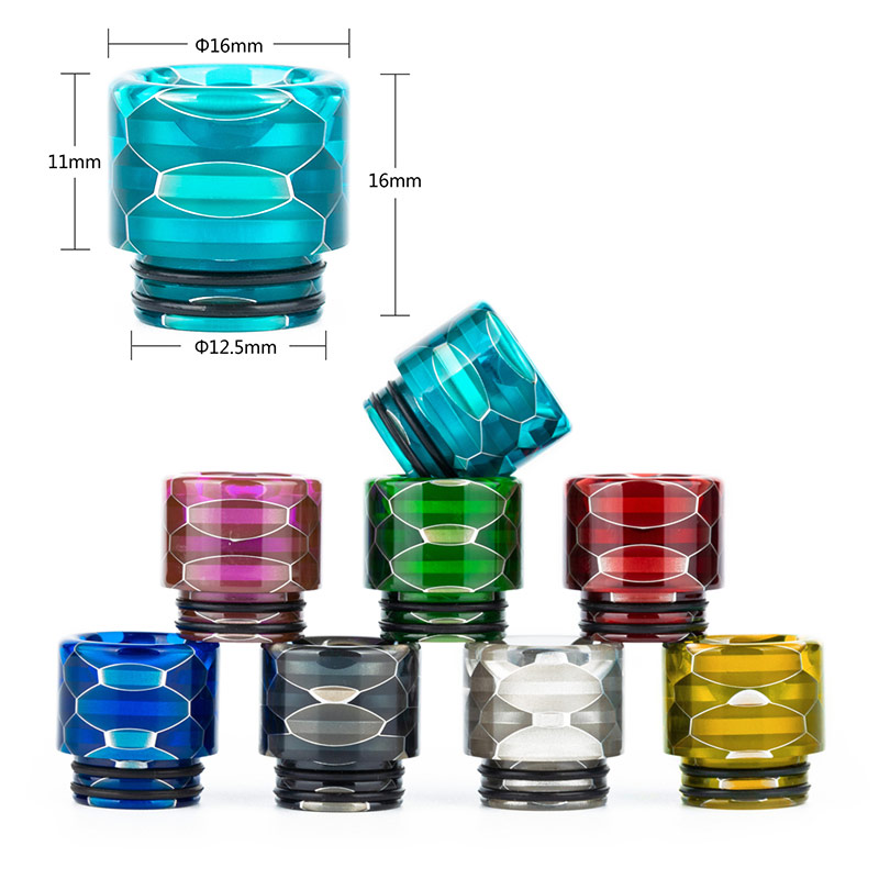 [Global-CN02] Reewape Resin 810 Drip Tip Random Color (10pcs/pack)-CigBest