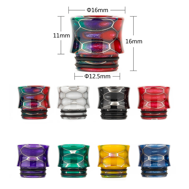 [Global-CN02] Reewape Resin 810 Drip Tip Random Color (10pcs/pack)-CigBest