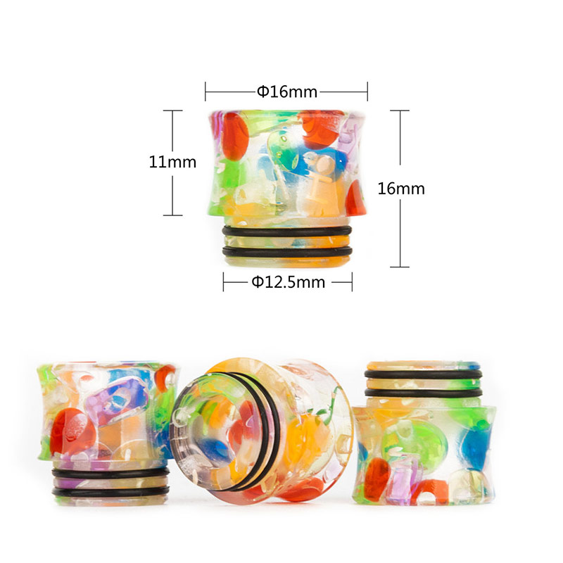 [Global-CN02] Reewape Resin 810 Drip Tip Random Color (10pcs/pack)-CigBest