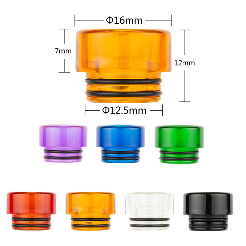 [Global-CN02] Reewape Resin 810 Drip Tip Random Color (10pcs/pack)-CigBest