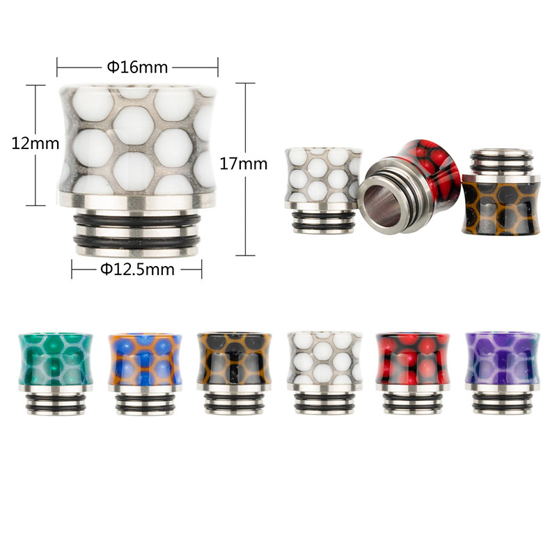 [Global-CN02] Reewape Resin 810 Drip Tip Random Color (10pcs/pack)-CigBest