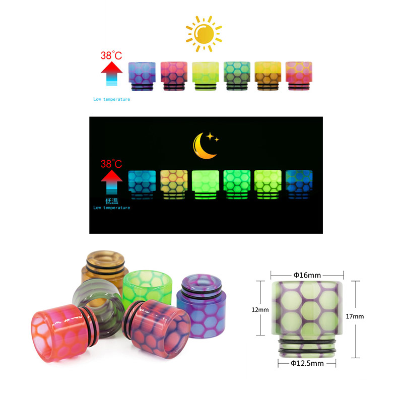 [Global-CN02] Reewape Resin 810 Drip Tip Random Color (10pcs/pack)-CigBest