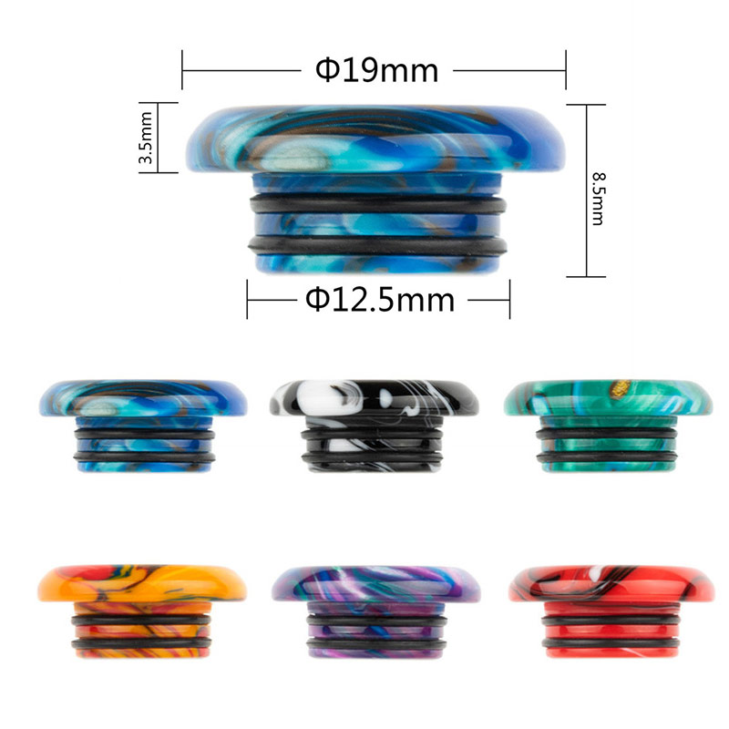 [Global-CN02] Reewape Resin 810 Drip Tip Random Color (10pcs/pack)-CigBest
