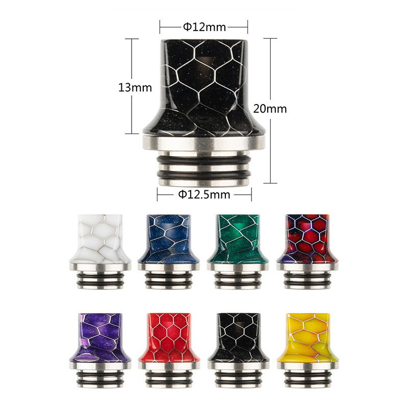 [Global-CN02] Reewape Resin 810 Drip Tip Random Color (10pcs/pack)-CigBest
