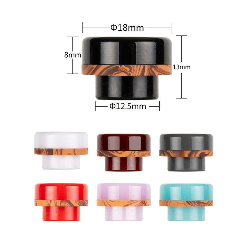 [Global-CN02] Reewape Resin 810 Drip Tip Random Color (10pcs/pack)-CigBest