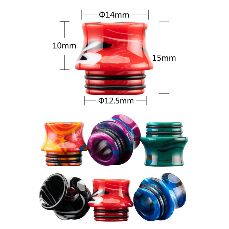 [Global-CN02] Reewape Resin 810 Drip Tip Random Color (10pcs/pack)-CigBest
