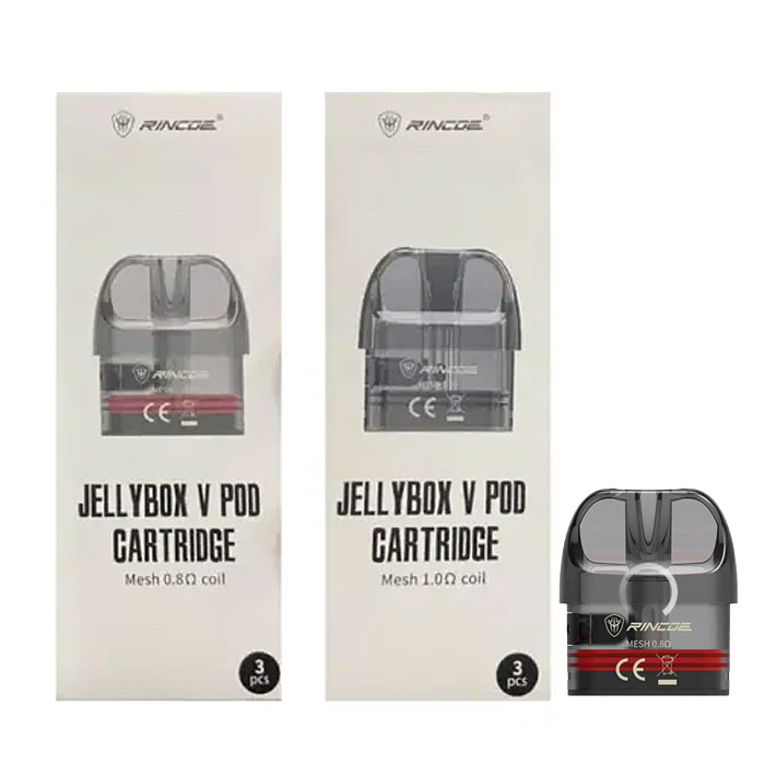 [Global-CN02][Pre-order] Rincoe Jellybox V Pod Cartridge 3ml (3pcs/pack)-CigBest