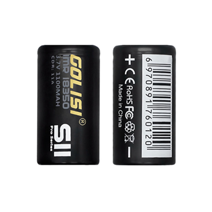[Global-CN04] 2pcs Golisi S11 IMR 18350 1100mAh 20A Li-ion Rechargeable Battery-CigBest